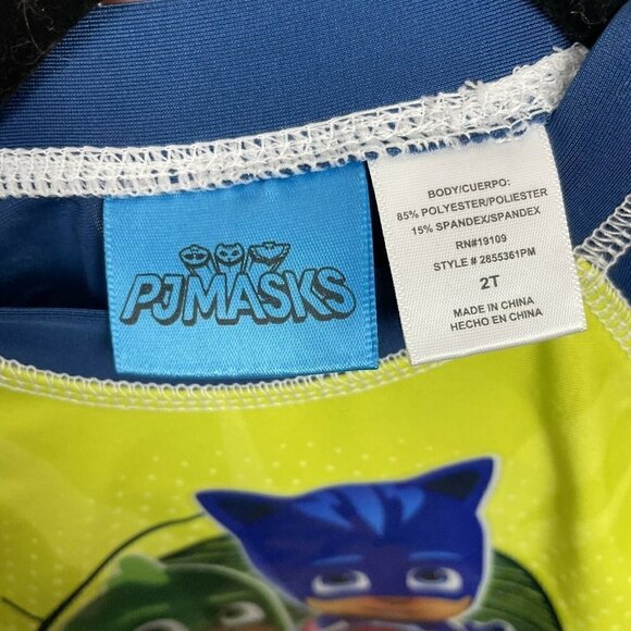 Toddler Swim Shirt Little Boys Spiderman and Pj Masks Size 2T - Picture 6 of 7